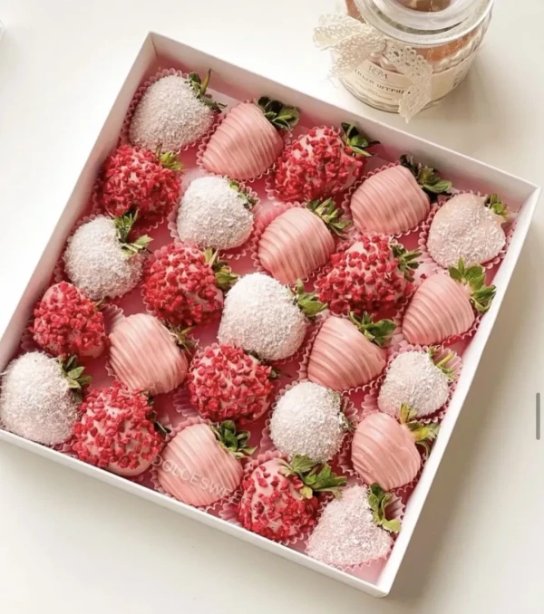 Клубничный бокс "Розовый закат", изображение 2